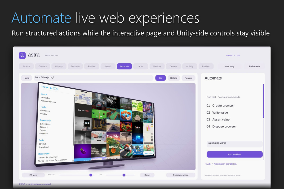 Astra Web Platform - WebView, JS Bridge & OAuth Toolkit
