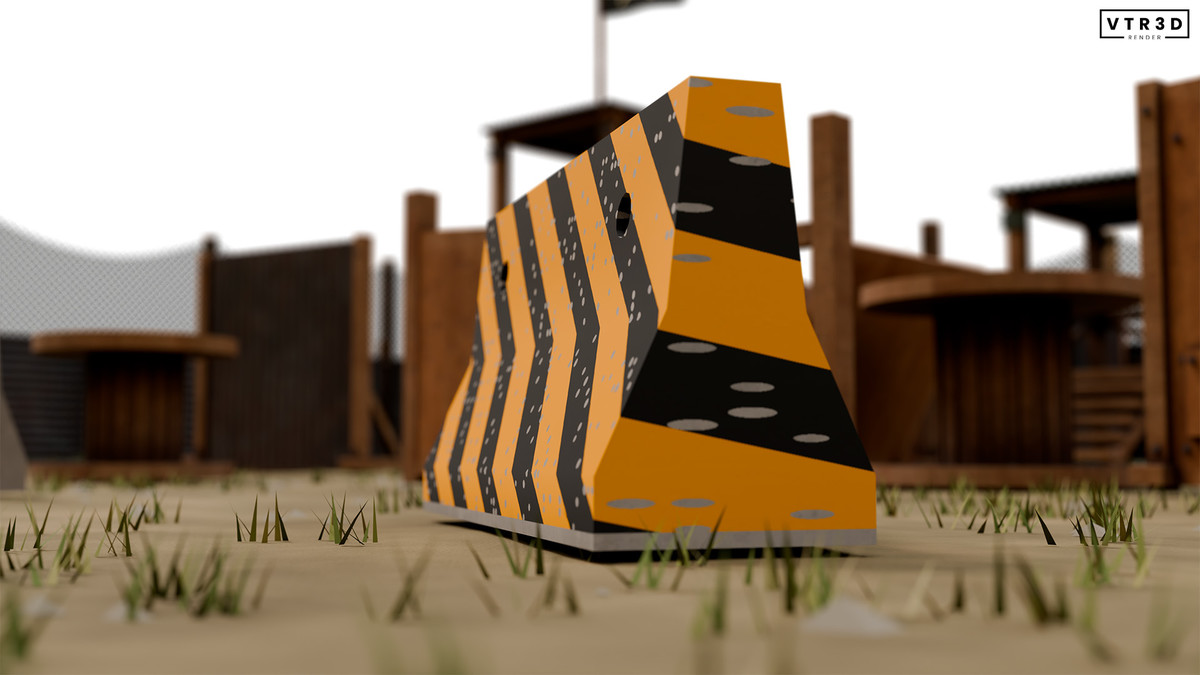 Paintball Field Modular Pack - 74 Textured Environment Assets
