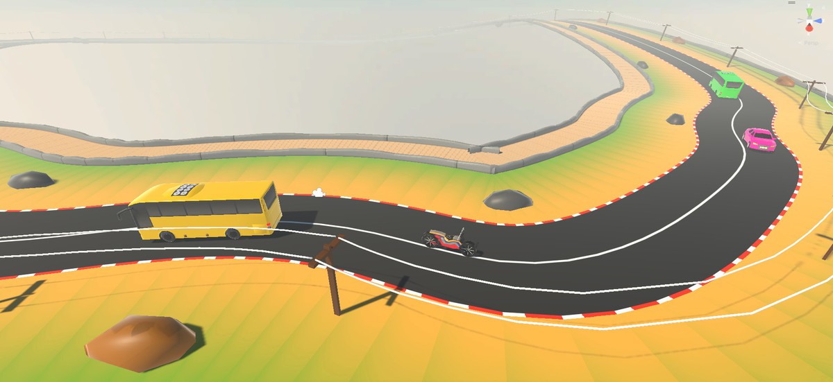 Spline Mesh with Traffic