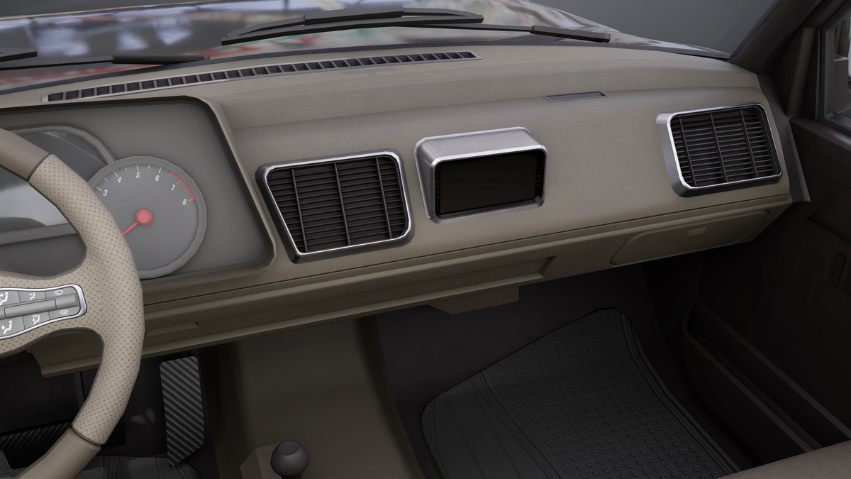 Pickup Truck01 Black and White URP HDRP Textures