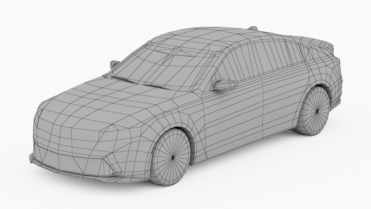 Sedan Low Poly Cars Pack