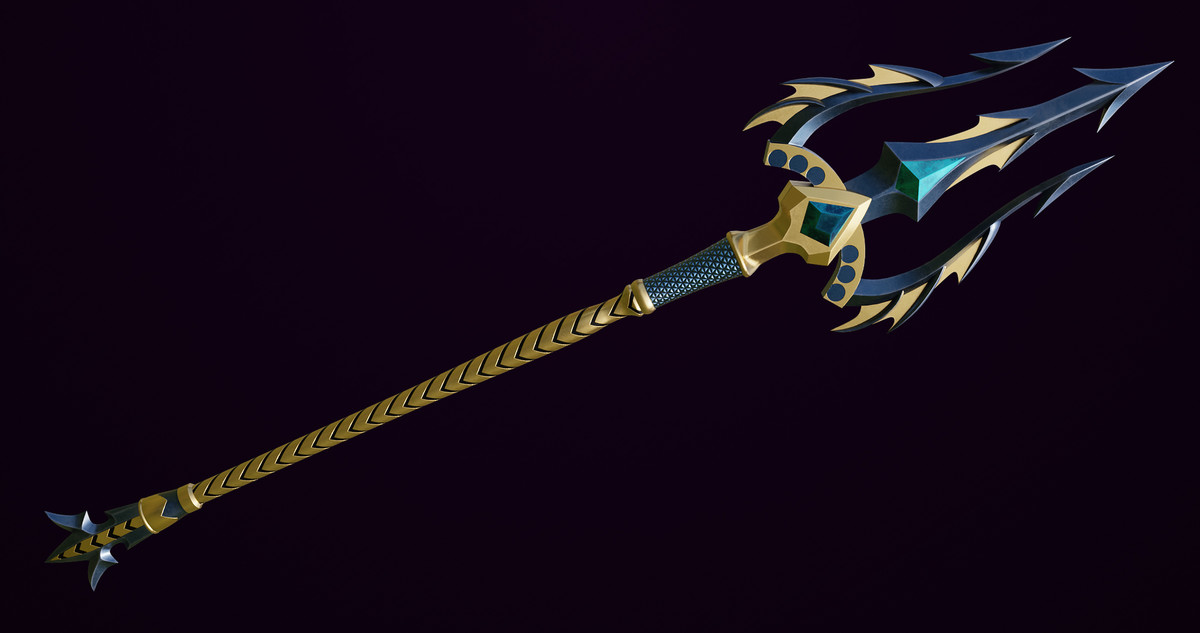 Fantasy Trident 01 URP HDRP Textures