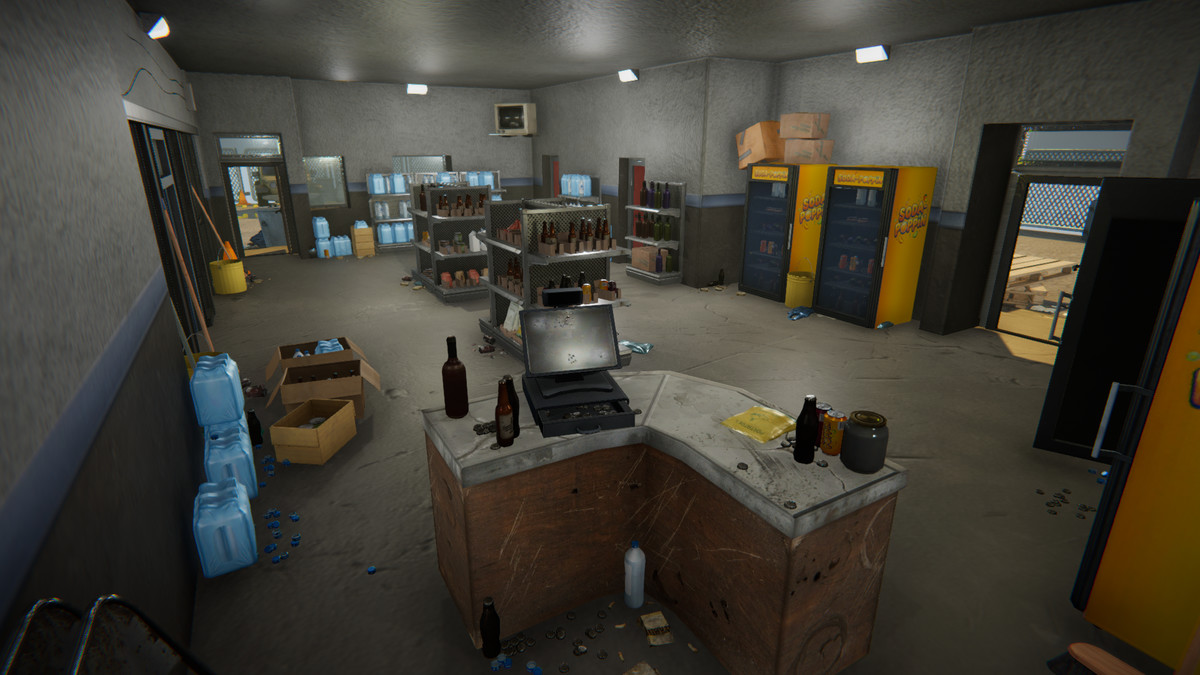 Realistic Modern Roadside Convenience Store Asset Package