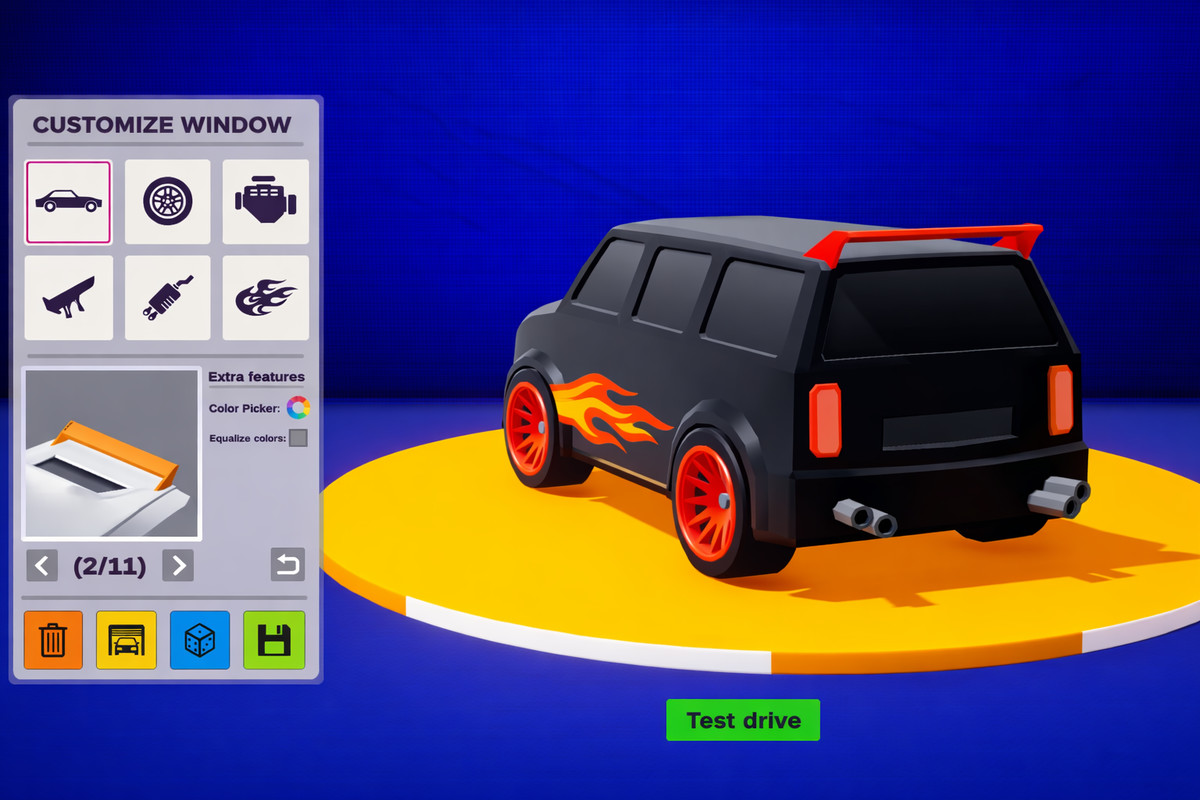 Customizable Arcade Car Pack