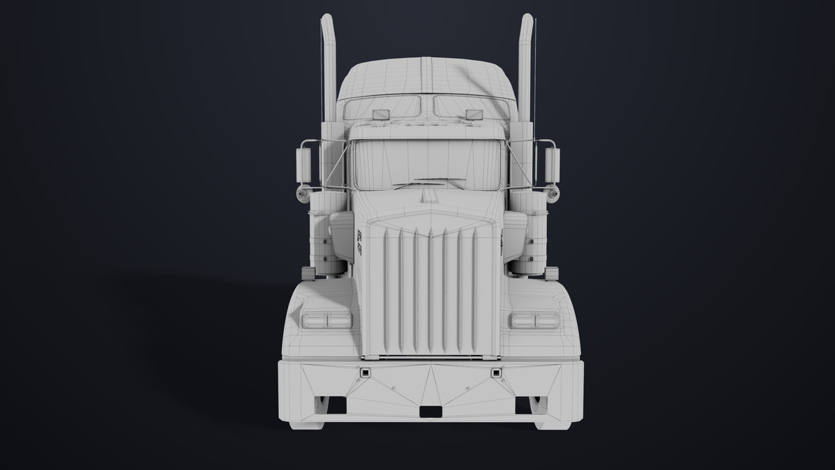 Truck Chassis 02 Generic Black URP HDRP Textures