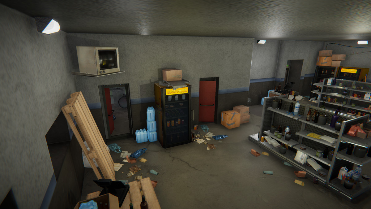 Realistic Modern Roadside Convenience Store Asset Package