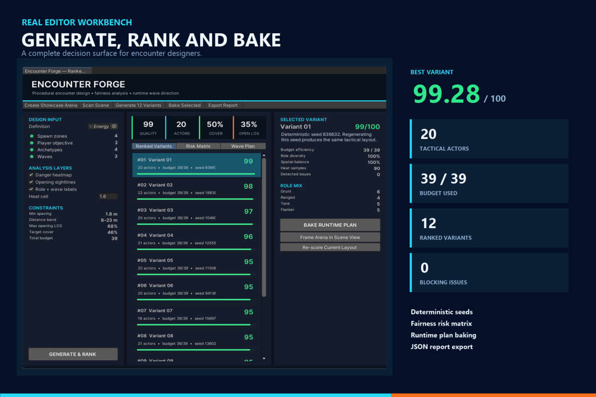 EncounterForge - Tactical Encounter Design & Fairness Analyzer