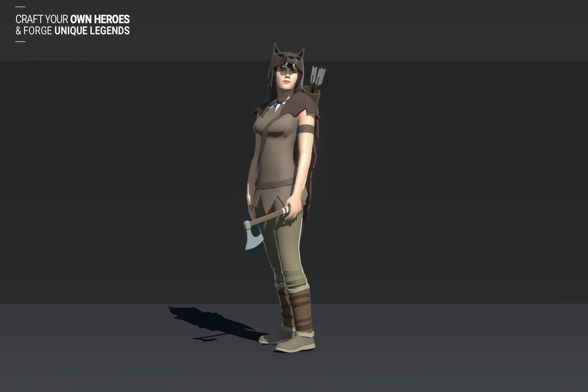 Polyquest Heroes: Warrior I Huntress