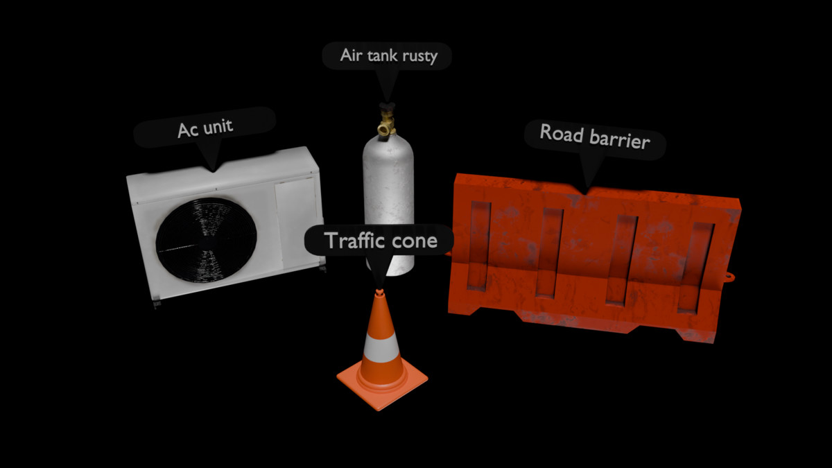 100+ realistic MEGA props pack