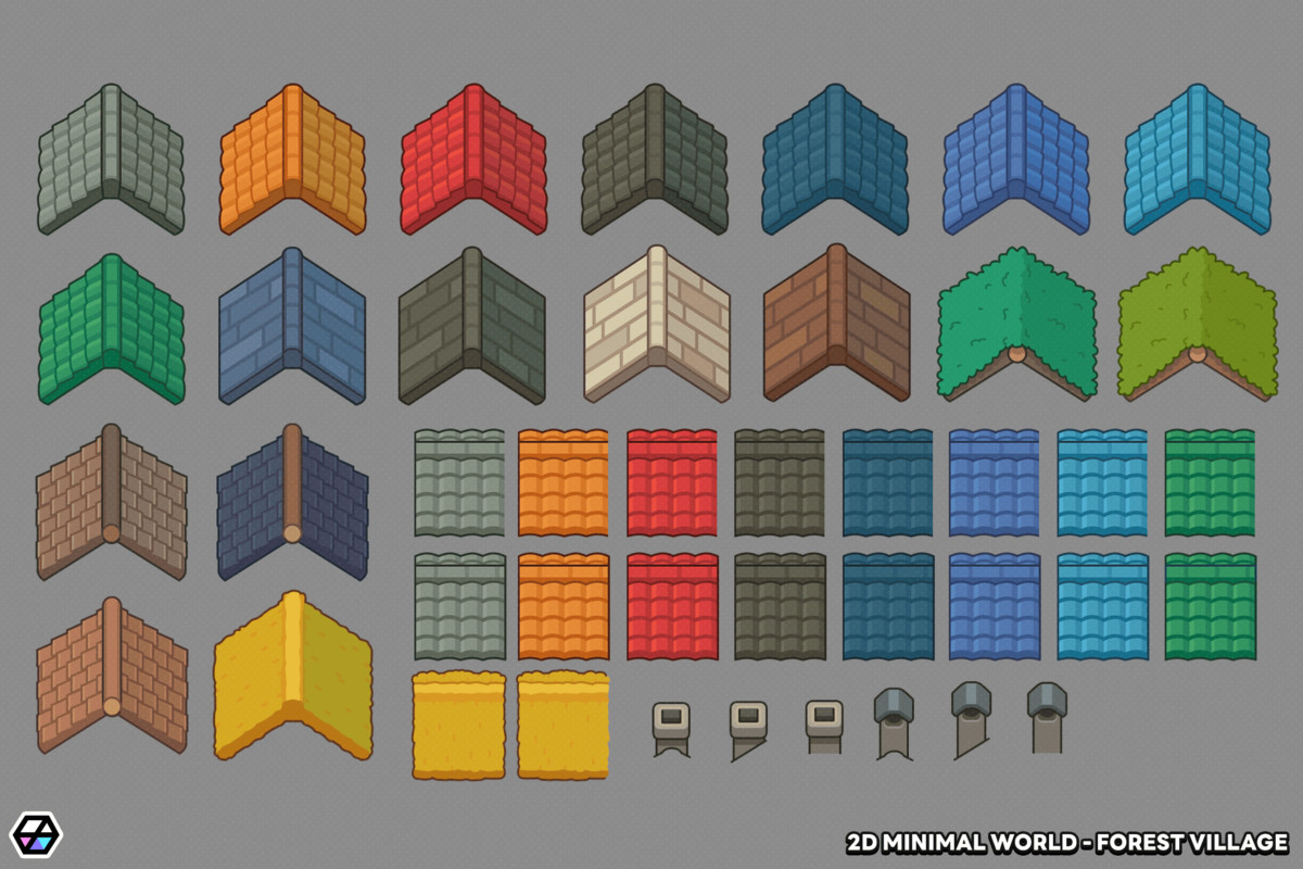 2D Minimal World - Forest Village