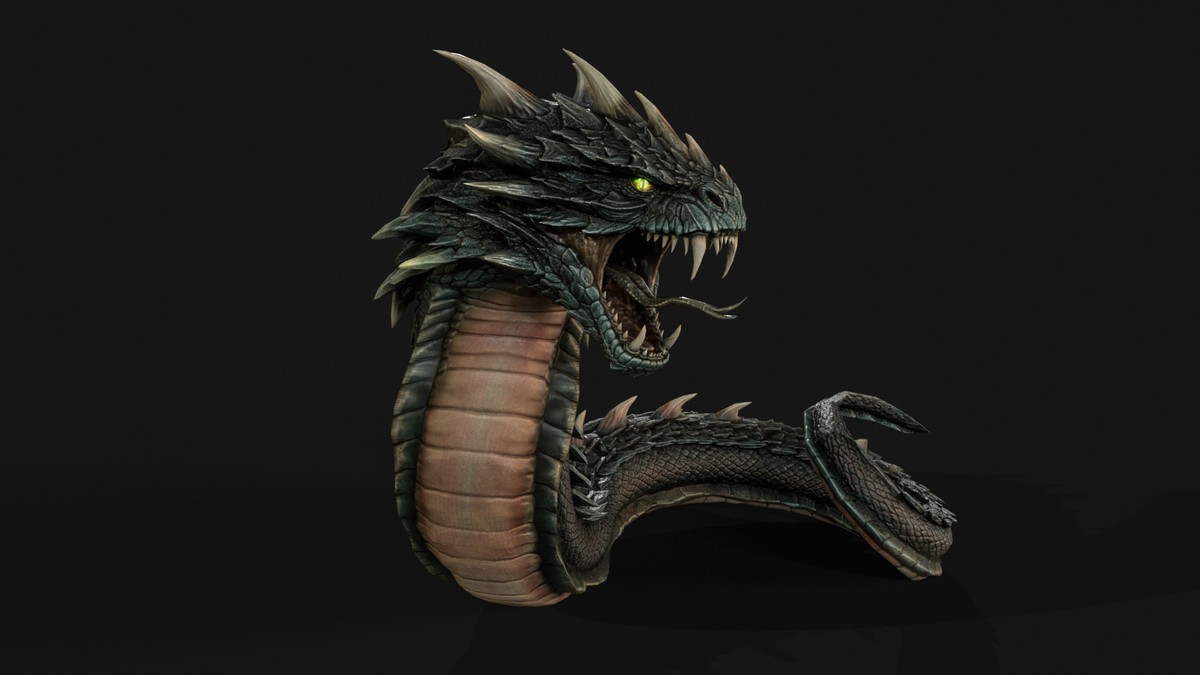 Basilisk Snake Character