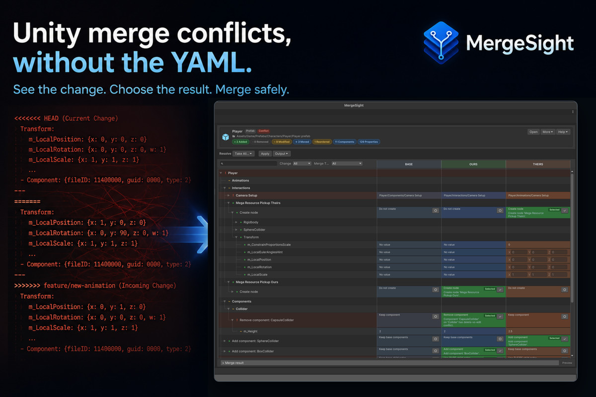 MergeSight: Review & Merge for Unity Assets