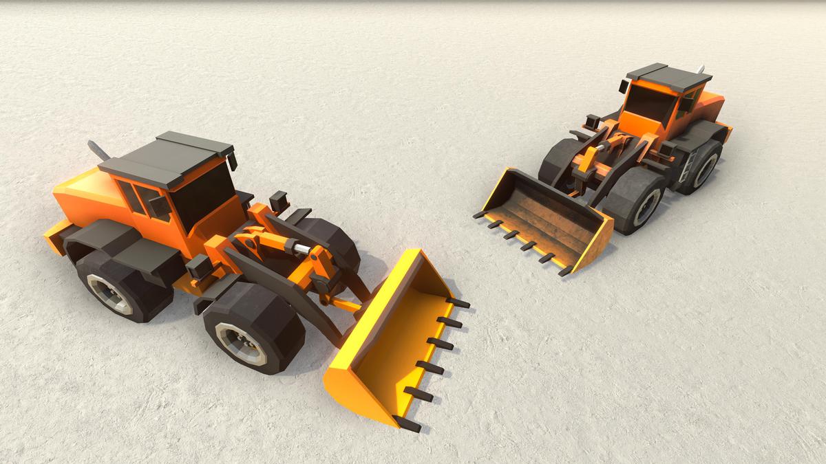 Low Poly Construction Vehicles