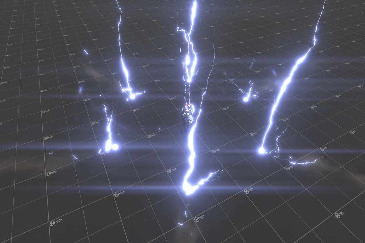 Realistic Lightning VFX - AoE, projectiles, strikes and more
