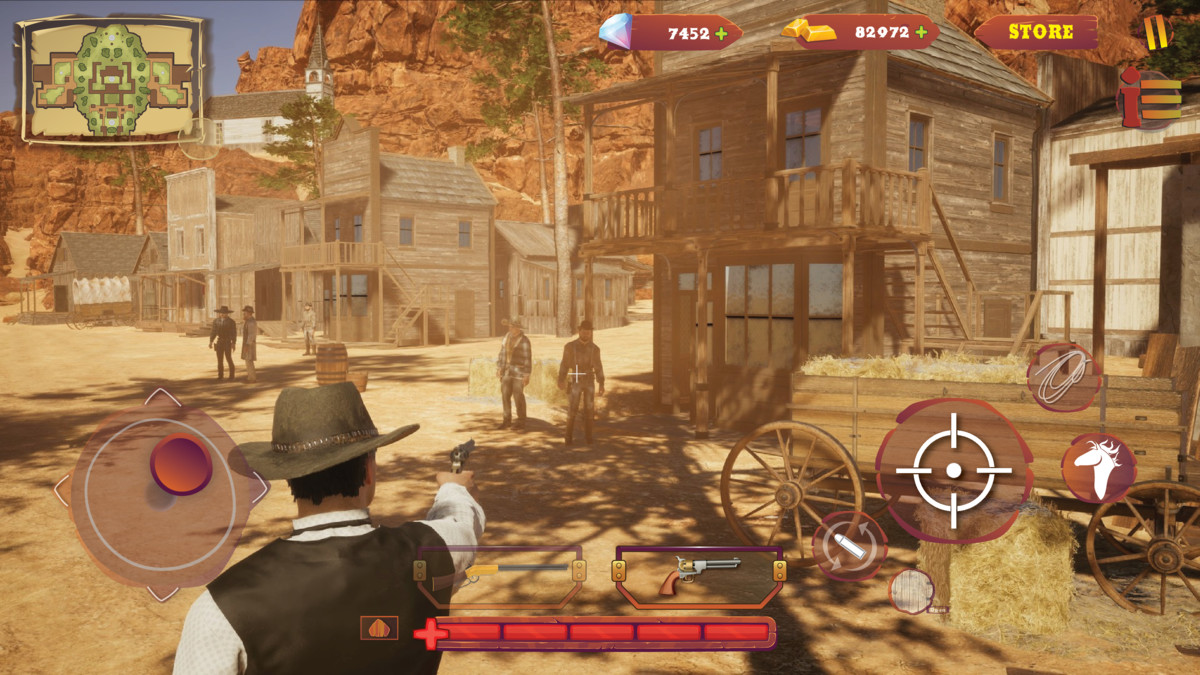 Mobile RPG Wild West Game UI Kit | HUD, Inventory, Shop, Menu System for Unity