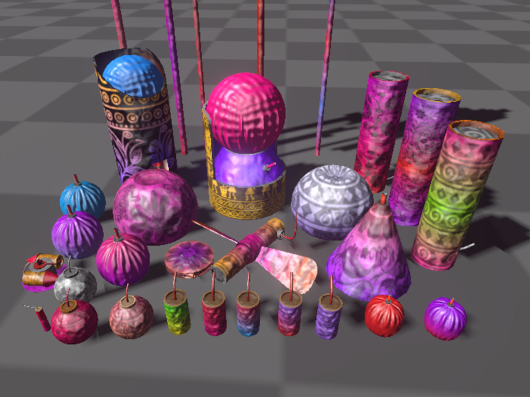 Fireworks Vfx & 3d models