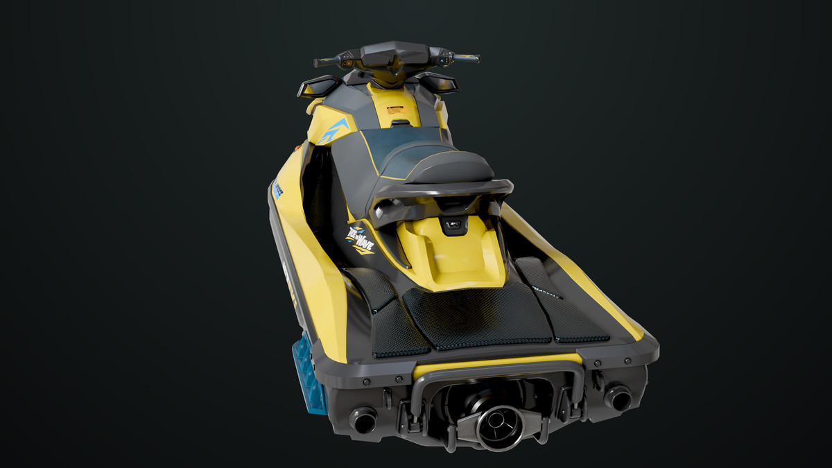 Jet Ski 02 Yellow Textures