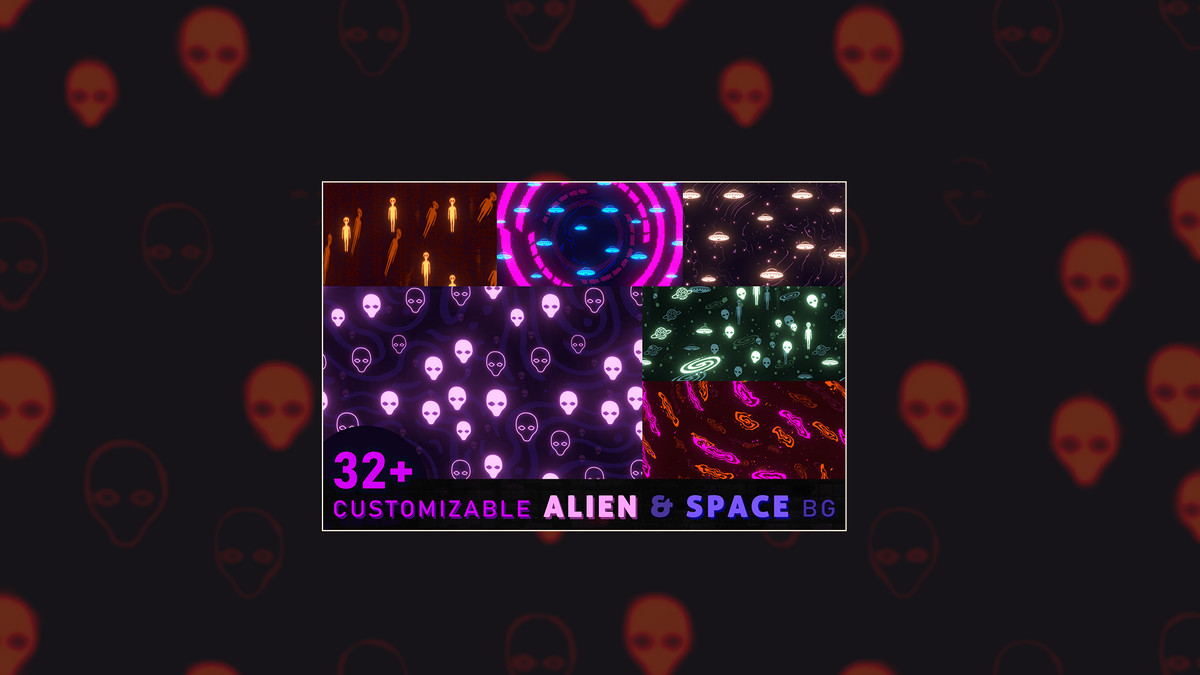 Space & Alien Background Shader