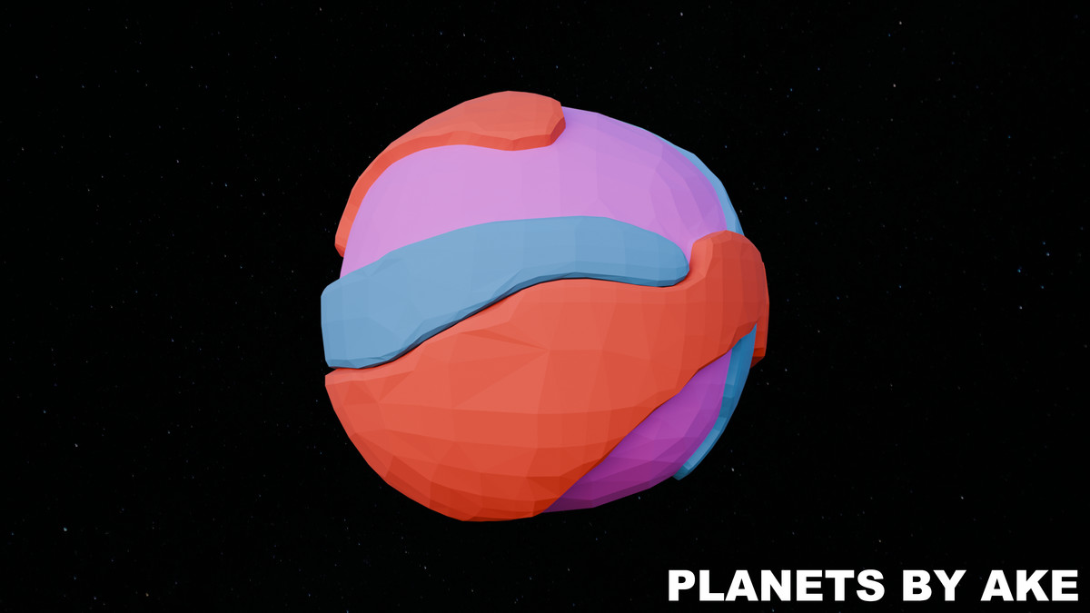 Low Poly Planets by Ake