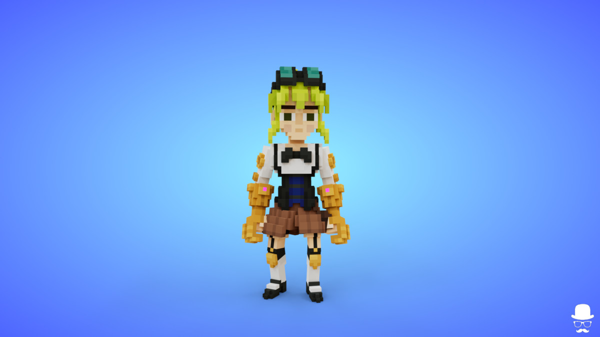 Voxel Steampunk Characters Pack