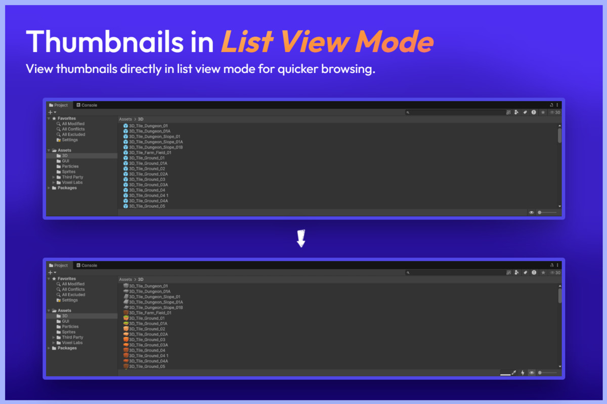 Ultimate Thumbnails: Preview Icons for UI, Particles, Models & Sprites