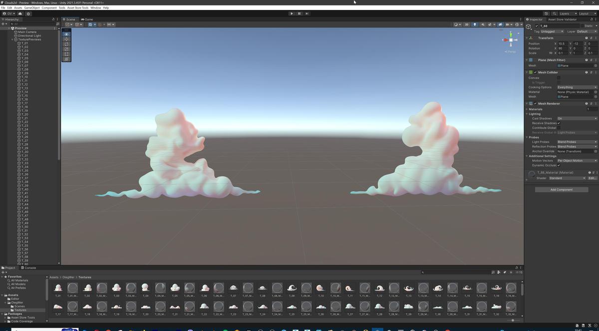 Stylized Cartoon Clouds and Weather Icons Pack (111 2K PNG Textures with Alpha)