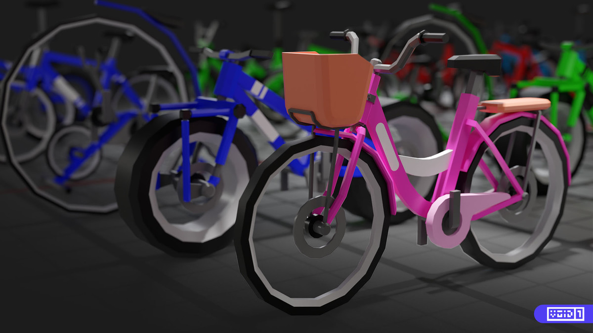 Low Poly Bike Models