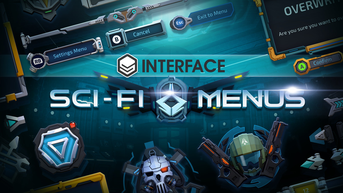 Sci-Fi Menus - Synty INTERFACE - GUI