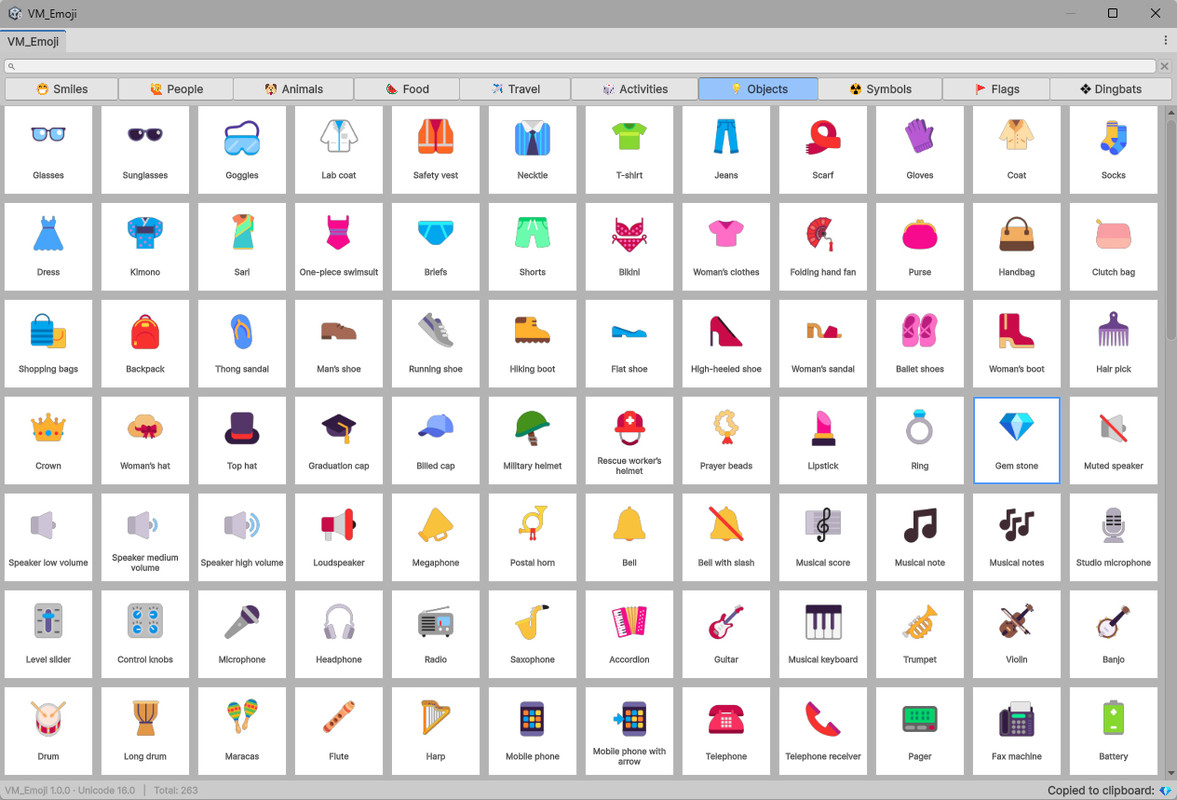 VM_Emoji: Emoji Browser