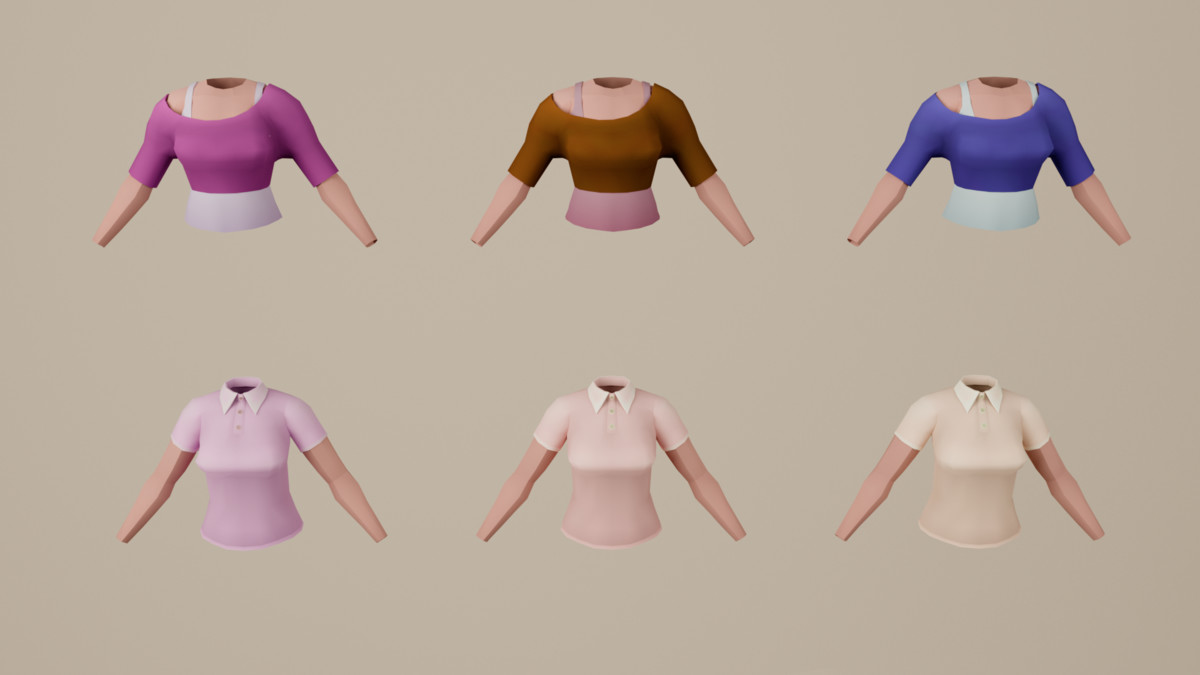 Modular Female Character Creator