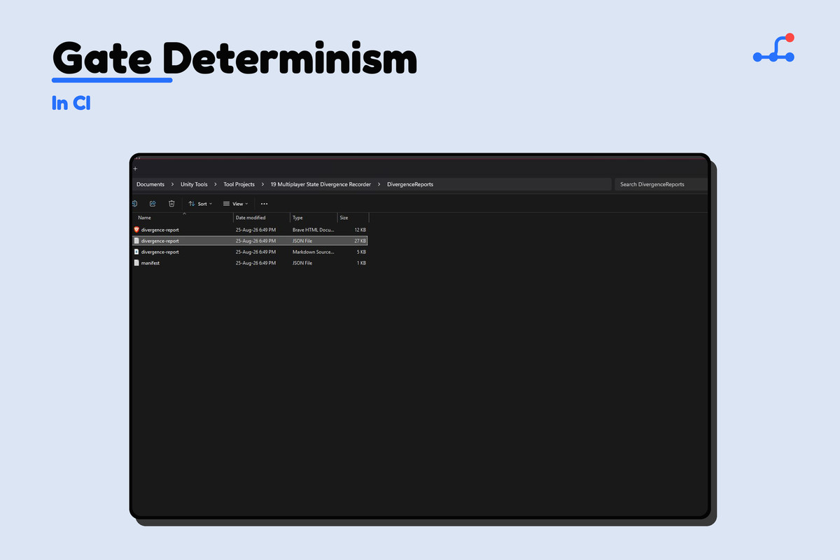 Multiplayer State Divergence Recorder