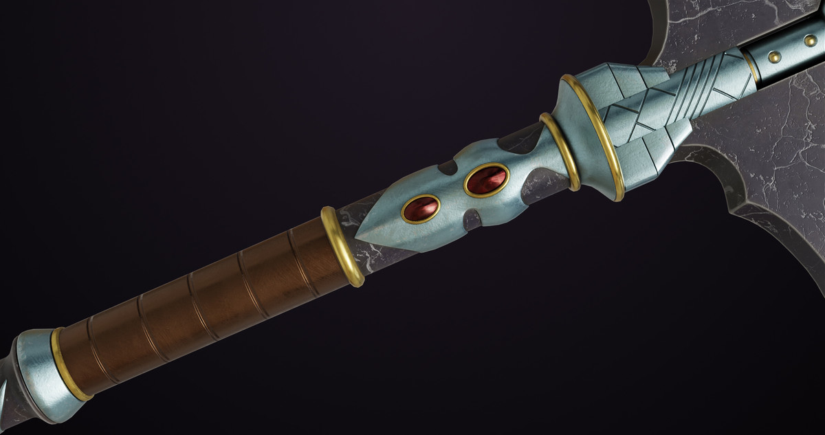 Battle Axe 08 URP HDRP Textures