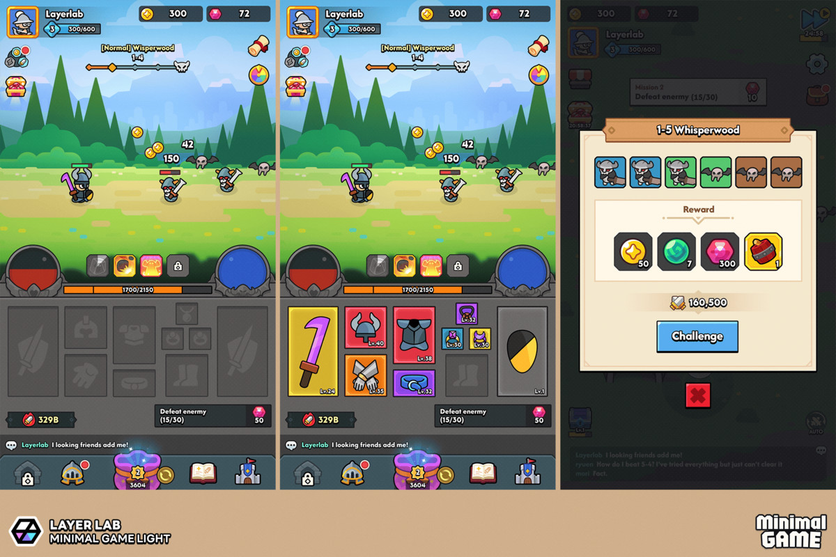 GUI Pro - Minimal Game Light(+PSD)