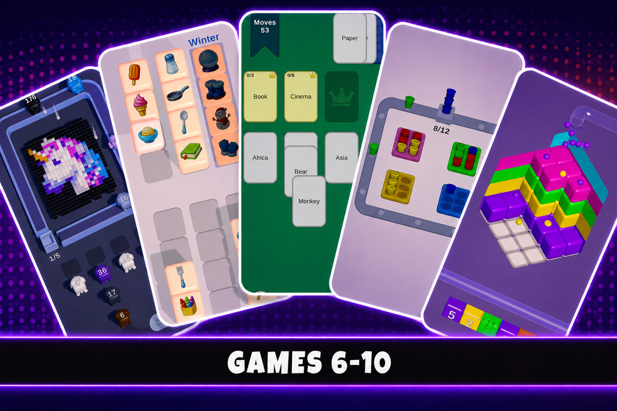 10 HyperCasual Games Bundle 1 | Puzzle Game Templates