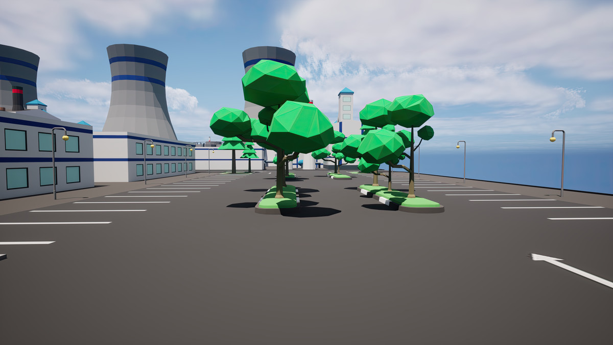 Modular Low Poly Factory [Desktop & Mobile]