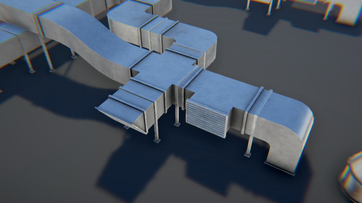 Modular Industrial Air Duct System