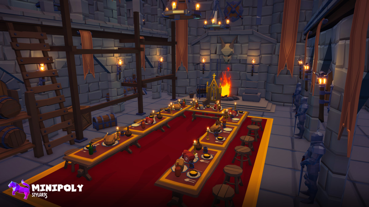 Minipoly Series - Mythic Castle ( Stylized Lowpoly Environment )