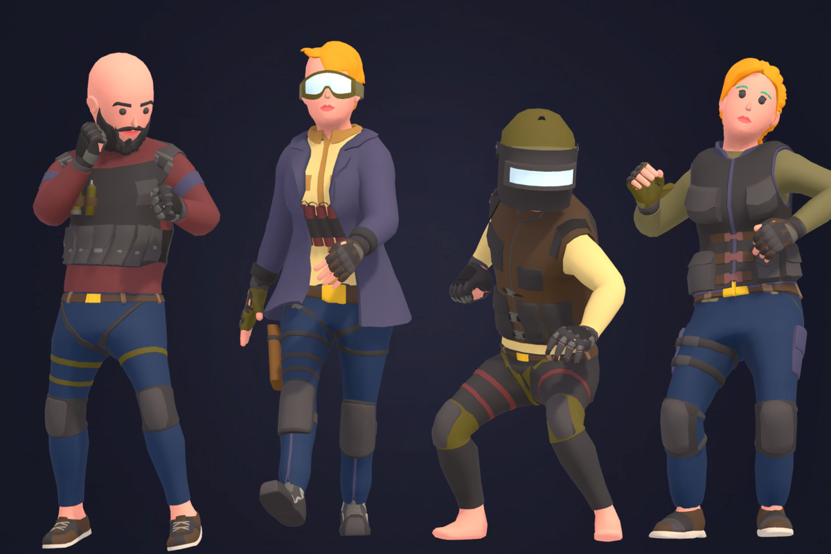 Customizable 3D Military Characters Bundle