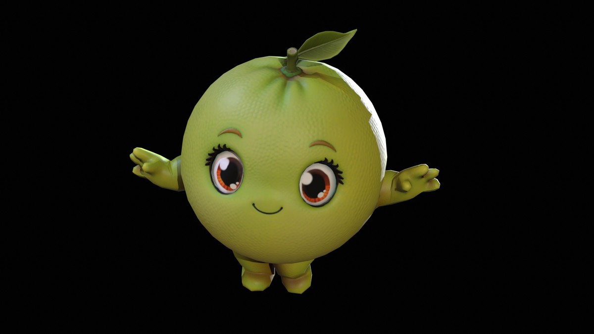 Chibi Fruit Orange Two