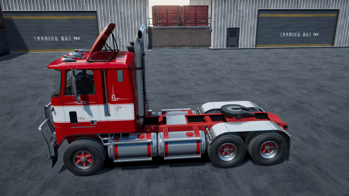 Cabover truck with fuel trailer