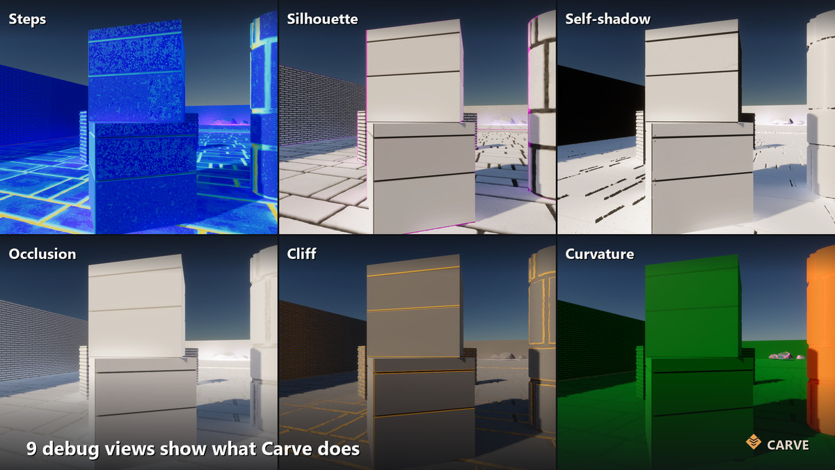 Carve – Silhouette Parallax Occlusion Mapping for HDRP & URP