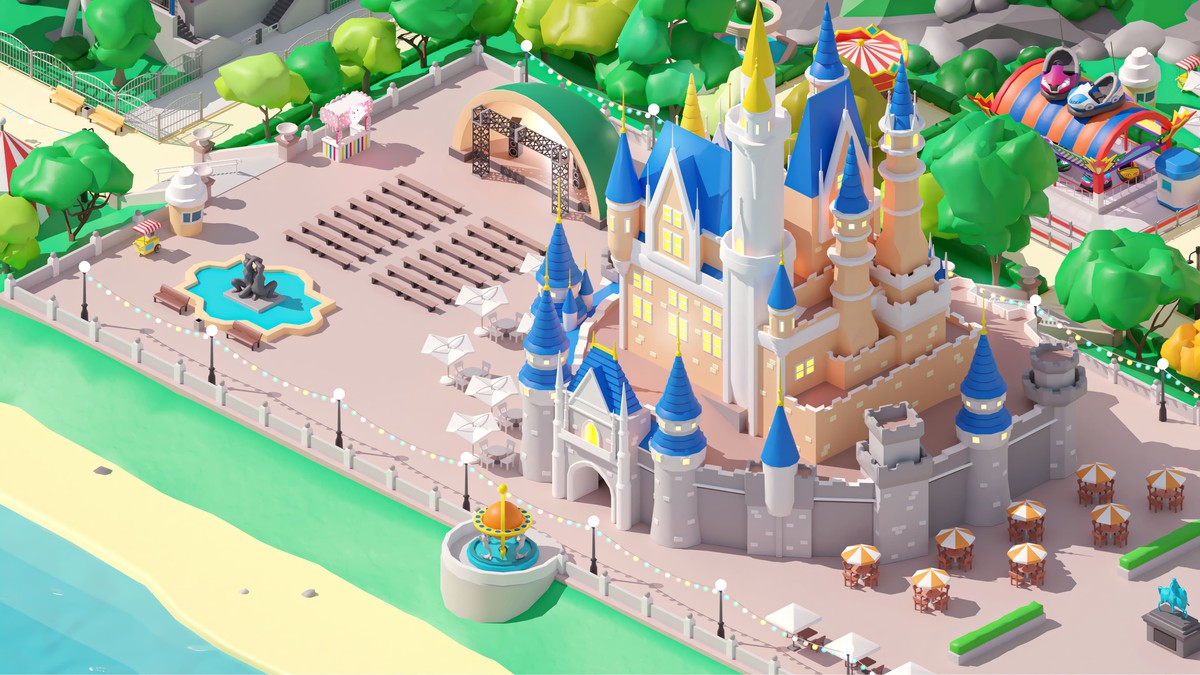 Amusement Park - Low Poly 3D Models Pack