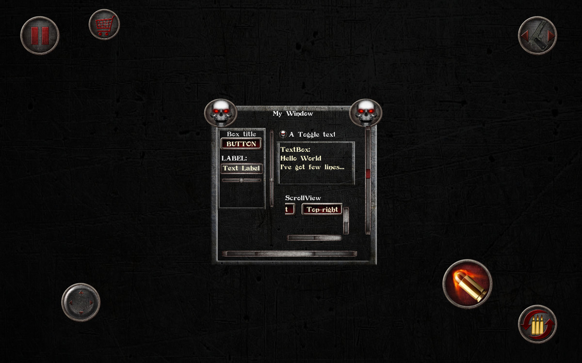Black Metal GUI skin