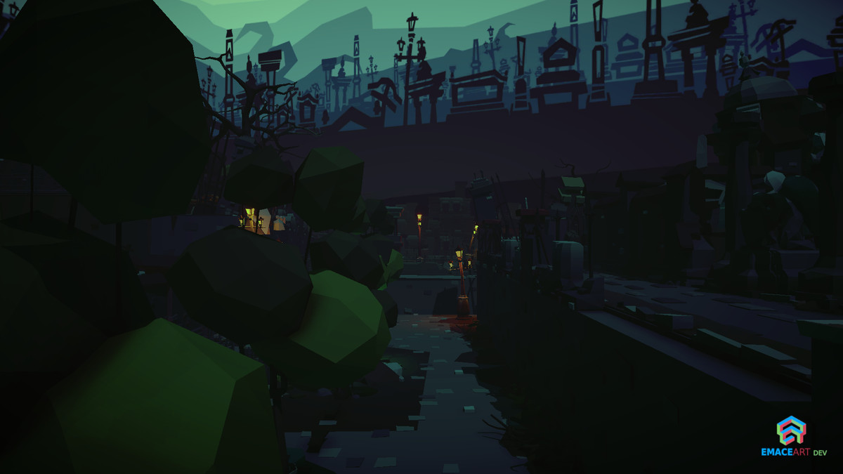 NecroPOLY - Low Poly Cemetery Kit — FREE - Dark Corners