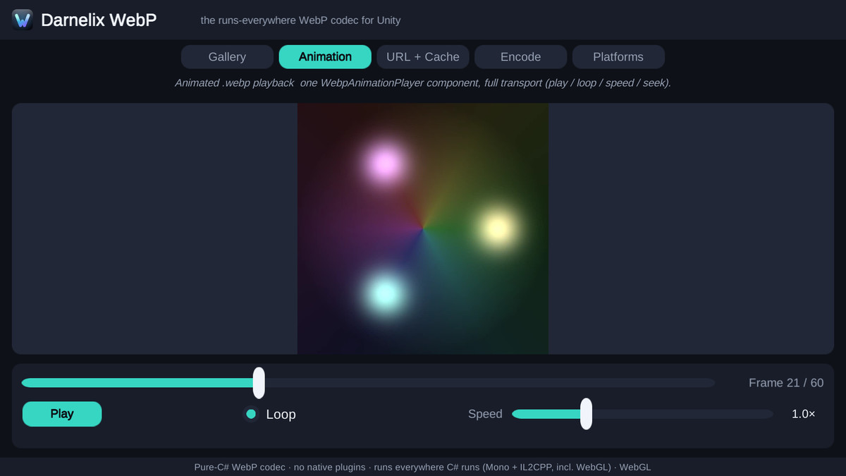 WebP for Unity
