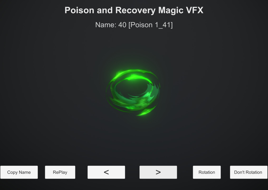 Poison and Recovery Magic VFX