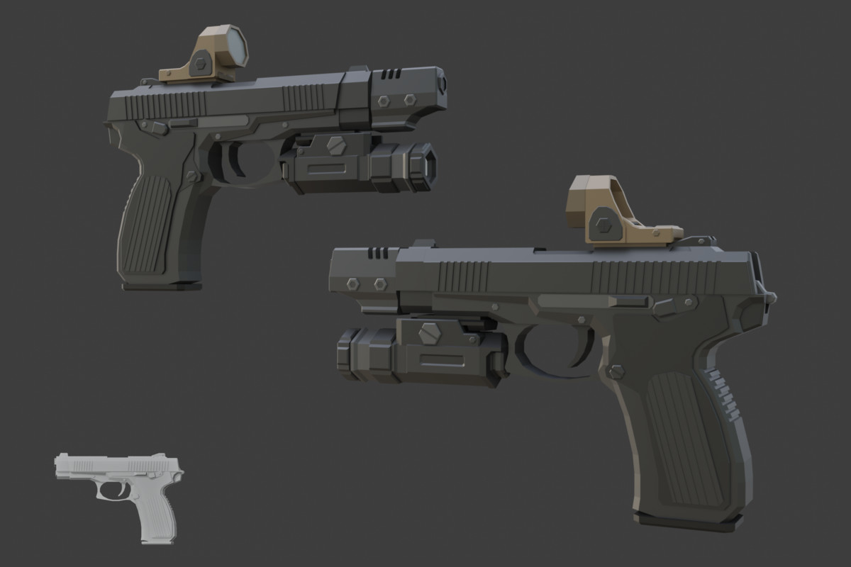 Low Poly Weapon Bundle Pack 3