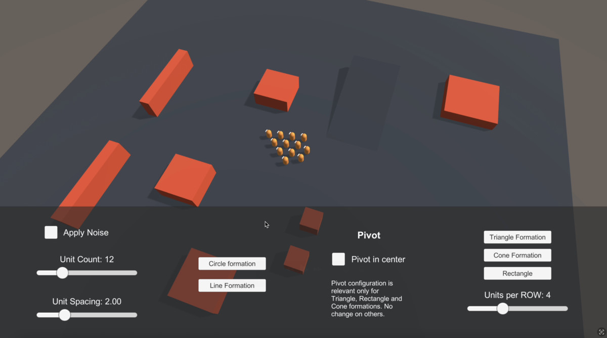 Moving Formations