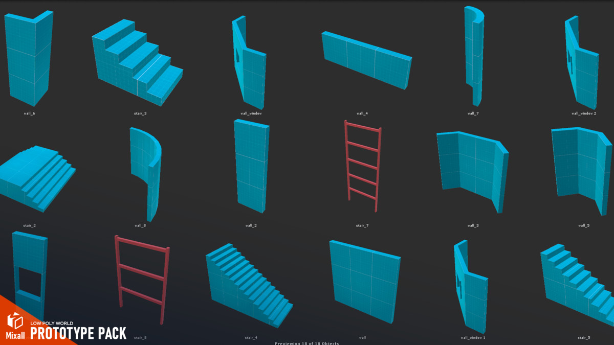 LOW POLY WORLD - PROTOTYPE PACK