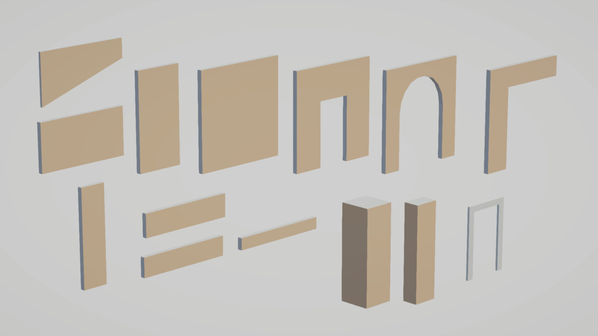 Low Poly Bathroom - Modular Assets